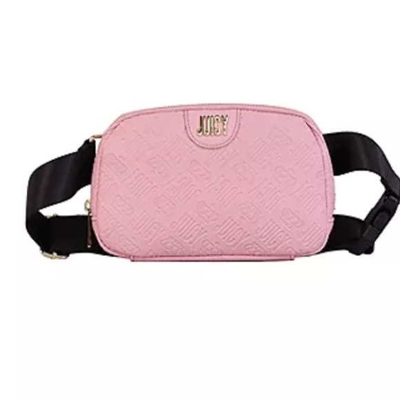 Juicy Couture Handbags - NWT Juicy by Juicy Couture Black belt bag pouch Pink